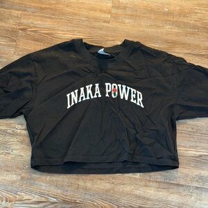 Black Inaka Power Crop T-shirt